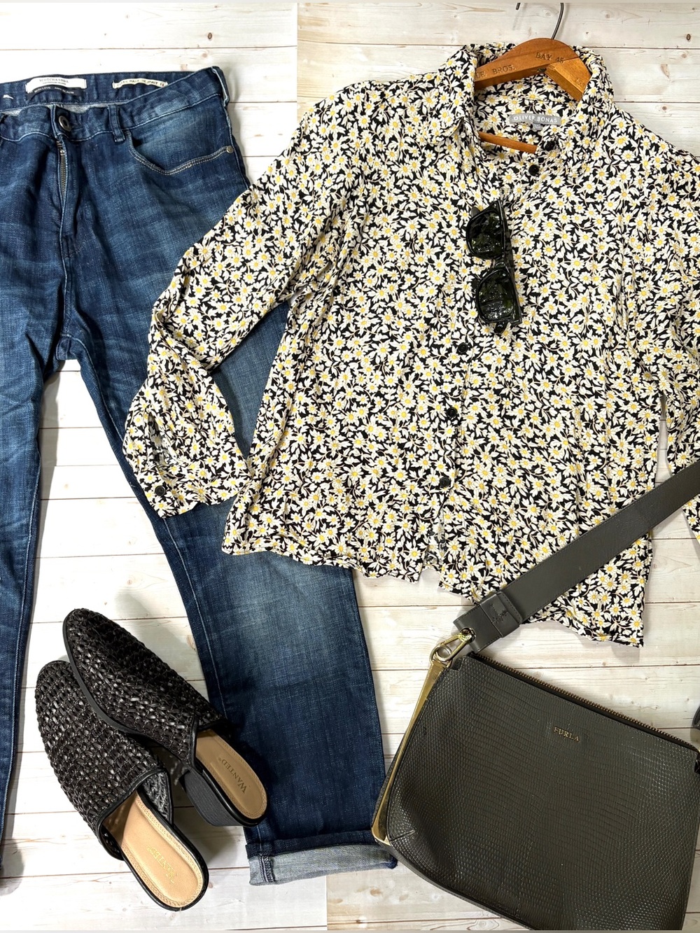 Oliver Bonas floral blouse